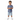 2-4 year old Asian boy in Nesting tee with denim shorts on white background