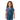 2-4 year old Hispanic girl in Nesting tee with overalls on white background