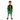6-8 year old Hispanic boy in Play Robo rash guard with green shorts on white background