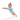 Active swimming pose