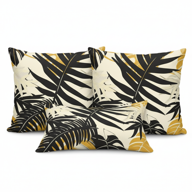 All Three Tropical Palm Pillows