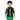 Asian boy in Play Robo rash guard with green shorts on white background