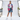 Asian female model in Retro Days hoodie with shorts