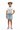 Asian girl in denim skirt