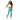 Athleisure look with white cropped tank