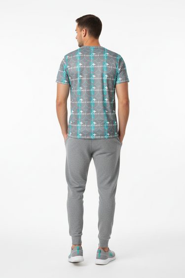 Athleisure with gray joggers