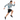 Athletic pose - white background