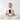 Baby boy in white bodysuit sitting