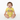 Baby girl yellow monster onesie sitting