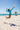Beach volleyball white sand