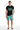Black ALPPEER tee with boardshorts