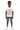 Black boy in denim shorts
