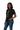 Black female model black shirt