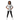 Black girl in My Favorite Hobbies tee with leggings on white background