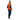 Black male model in orange windbreaker