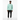 Black male model mint sweatshirt white background