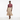 Black model with beige midi skirt