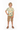 Blonde boy in cargo shorts