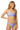 Blonde female model confident