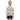 Blonde girl in Sandcastle Dreams rash guard on white background