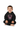 Boy Black Hoodie Sitting