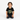 Boy in black tee kneeling