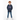 Boy in navy hoodie standing