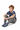 Boy in tee with sweatpants