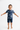 Boy in tee with swim shorts
