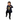 Boy karate pose navy hoodie