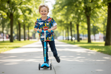 Boy on scooter