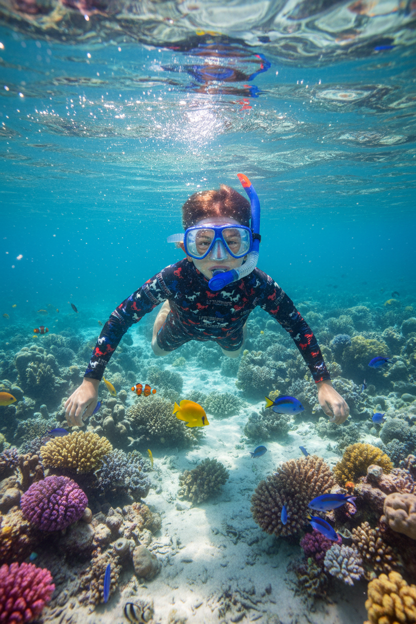 Boy Snorkeling