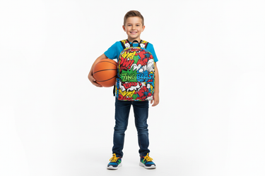 Boy with basketball