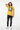 Bright yellow tee casual pose