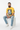 Bright yellow tee sitting on cube