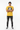 Bright yellow tee with arms crossed