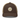Brown trucker hat top-down view