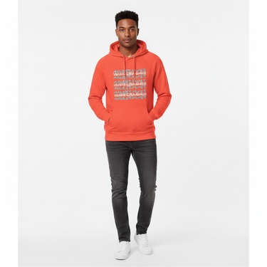 Burnt Orange Hoodie Look 1