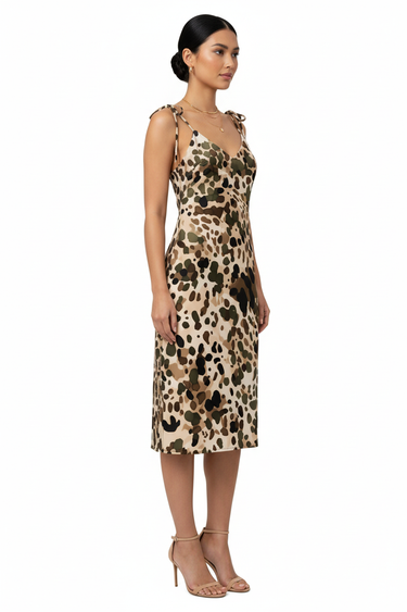 Camo Slip Dress Side - Look 9