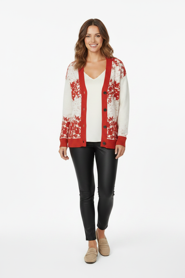Cardigan Standing Pose White Background