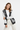 Casual open cardigan look