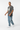 Charcoal tee mid-step walking