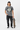 Charcoal tee with hands in pockets