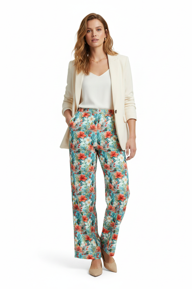 Classy Look 2 - Cream blazer and pointed flats