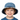 Close-up boy light denim bucket hat cheerful
