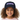Close-up girl navy hat