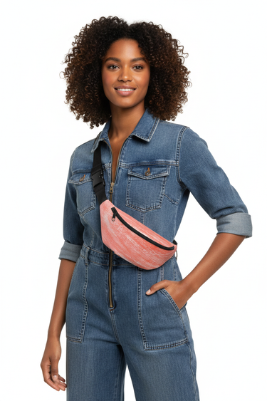 Coral Mist Fanny Pack Crossbody Shoulder