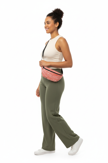 Coral Mist Fanny Pack Crossbody Side