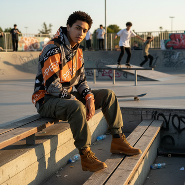 Courtside hoodie skate park