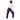 Digital Camo Wide-Leg Joggers - Black female model with turtleneck
